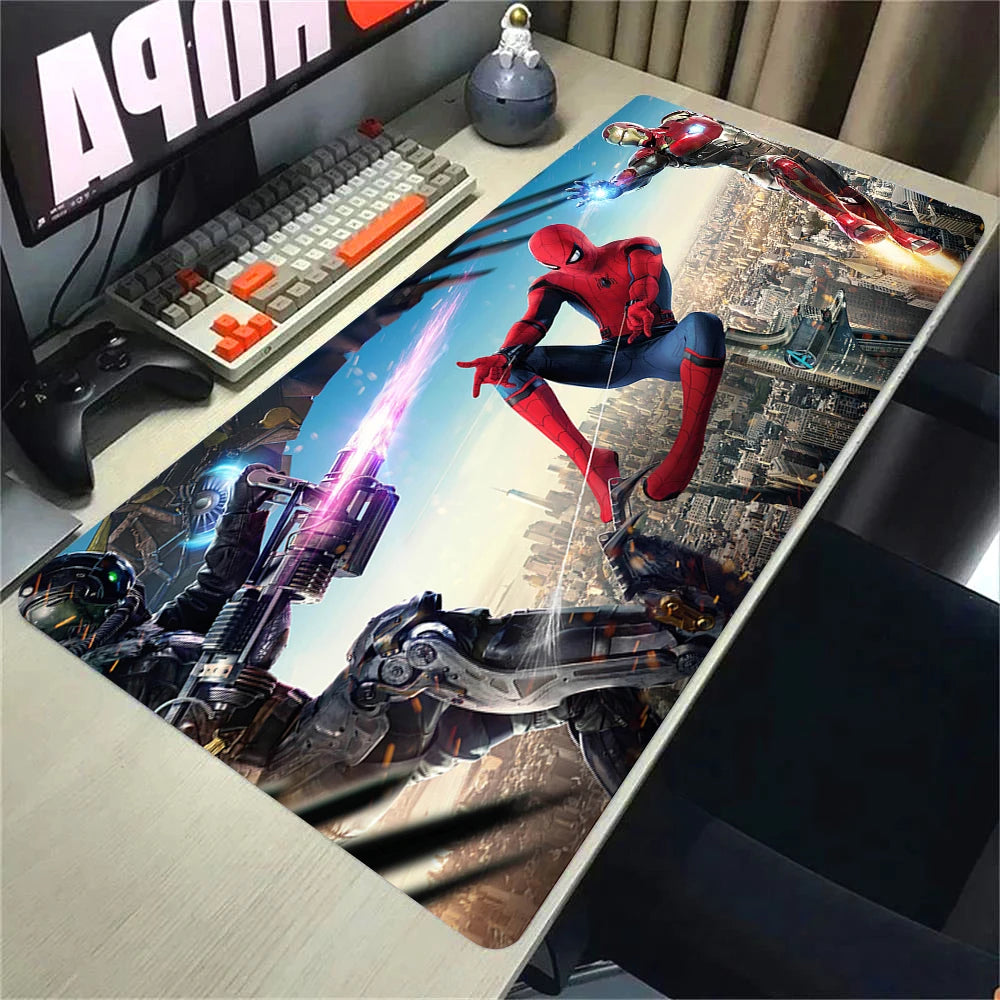 Super Hero S-Spider-Mans Mousepad HD Printing Computer Gamers Locking Edge Non-Slip Mouse Pad Xxl90X40Cm Keyboard PC Desk Pad