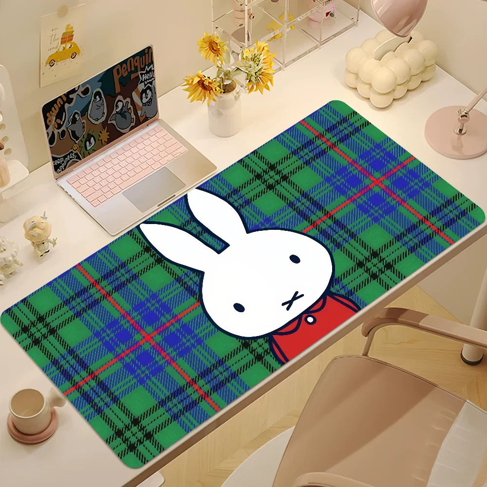 Cartoon Bunny Rabbit Cute M- N-Nijntje Non-Slip Lockedge Thickened Desktop Mousepad Large Comfort Gaming Office Student