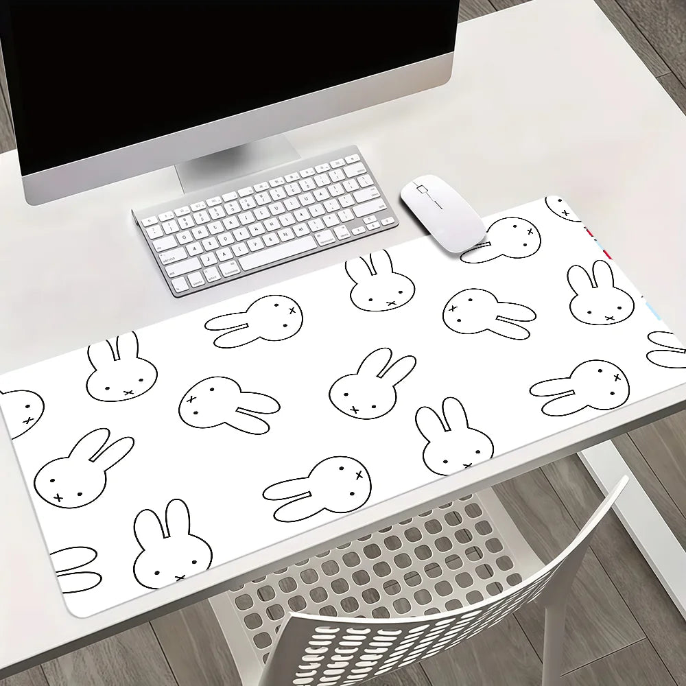 Cartoon Bunny Rabbit Cute M- N-Nijntje Non-Slip Lockedge Thickened Desktop Mousepad Large Comfort Gaming Office Student