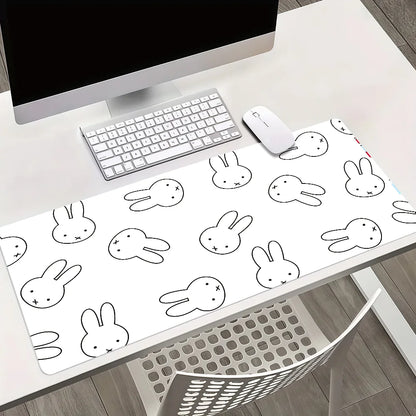 Cartoon Bunny Rabbit Cute M- N-Nijntje Non-Slip Lockedge Thickened Desktop Mousepad Large Comfort Gaming Office Student