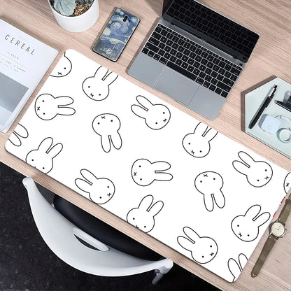 Cartoon Bunny Rabbit Cute M- N-Nijntje Non-Slip Lockedge Thickened Desktop Mousepad Large Comfort Gaming Office Student