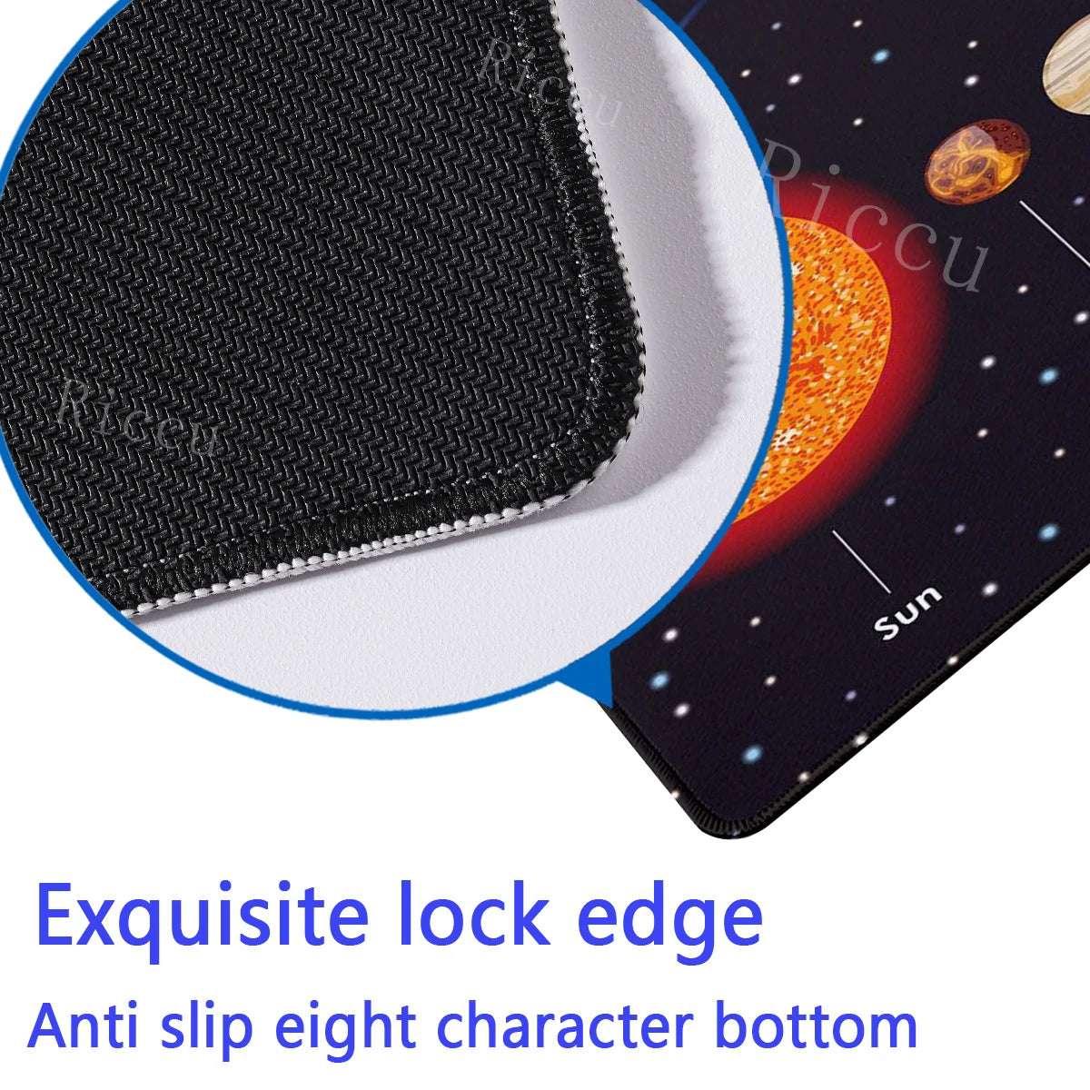 Mouse Pad XXL Anime Gamer Mousepad Laptop Universe Space Solar System HD Print PC Gaming Offices Accessories Keyboard Desk Mat
