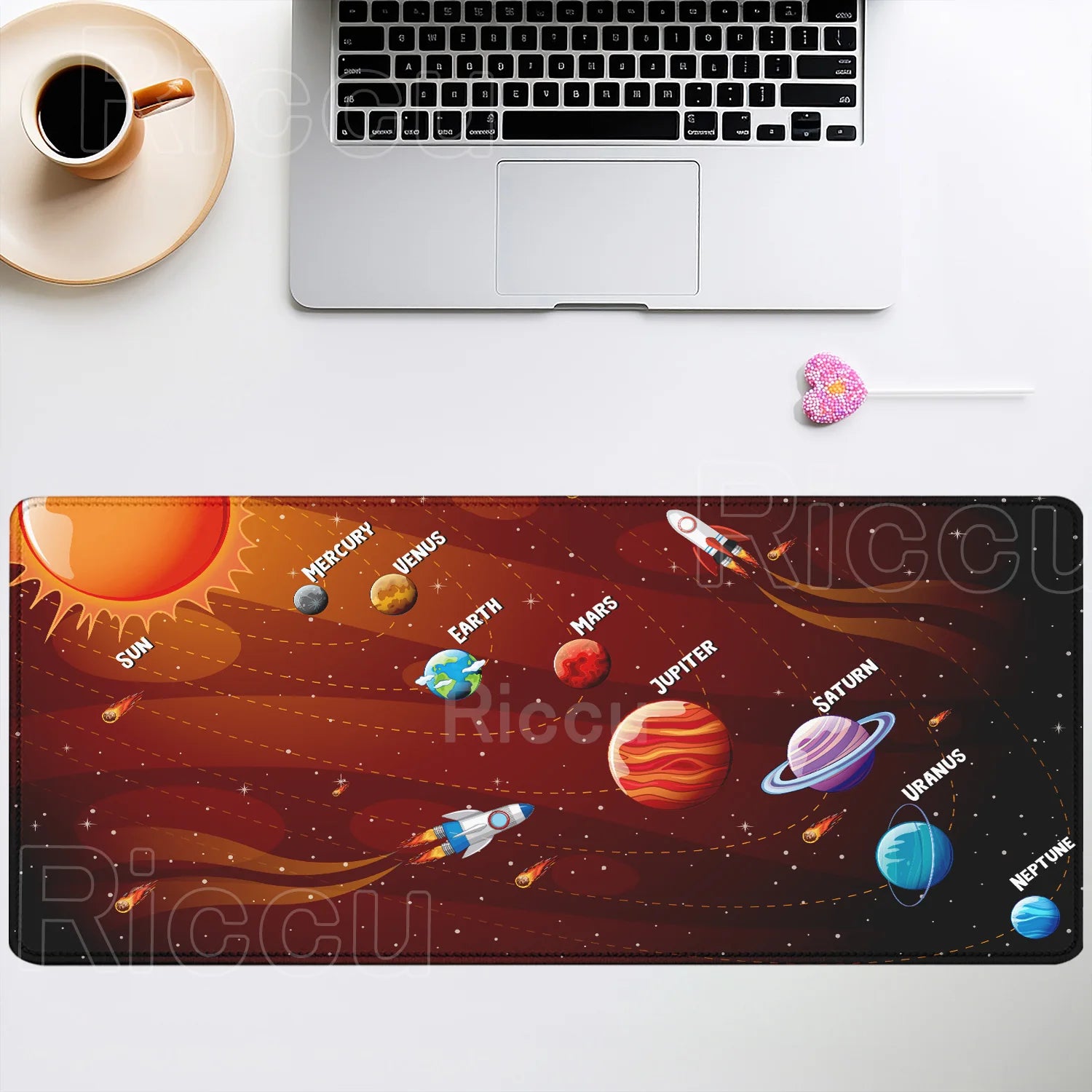 Mouse Pad XXL Anime Gamer Mousepad Laptop Universe Space Solar System HD Print PC Gaming Offices Accessories Keyboard Desk Mat