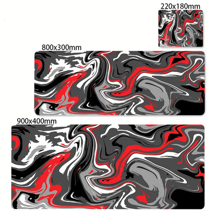 XXL Black and White Strata Liquid 900X400 Mouse Pad Computer Laptop Anime Keyboard Mouse Mat Large Mousepad Keyboards Desk Mat
