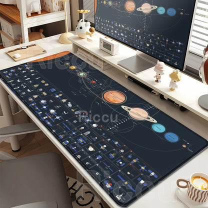 Mouse Pad XXL Anime Gamer Mousepad Laptop Universe Space Solar System HD Print PC Gaming Offices Accessories Keyboard Desk Mat
