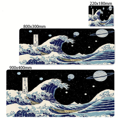 Minimalist White Mouse Mat Large Mousepad Japan Great Wave Mousepads Keyboard Mat XXL Deskpad Pc HD Desk Mats Company Mouse Pad
