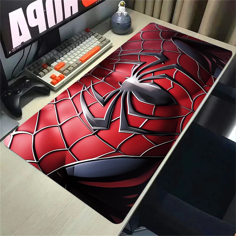 Super Hero S-Spider-Mans Mousepad HD Printing Computer Gamers Locking Edge Non-Slip Mouse Pad Xxl90X40Cm Keyboard PC Desk Pad