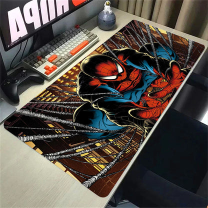 Super Hero S-Spider-Mans Mousepad HD Printing Computer Gamers Locking Edge Non-Slip Mouse Pad Xxl90X40Cm Keyboard PC Desk Pad