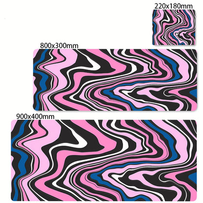 XXL Black and White Strata Liquid 900X400 Mouse Pad Computer Laptop Anime Keyboard Mouse Mat Large Mousepad Keyboards Desk Mat