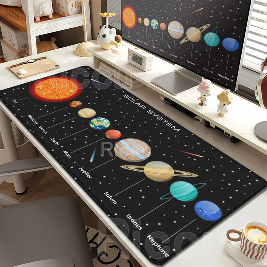 Mouse Pad XXL Anime Gamer Mousepad Laptop Universe Space Solar System HD Print PC Gaming Offices Accessories Keyboard Desk Mat