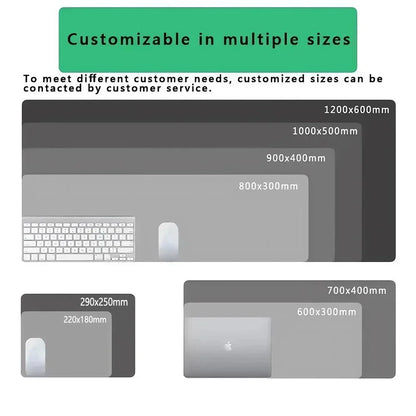 XXL Desk Mat Black and White Strata Liquid Mousepad Large Abstract Mouse Pad Gaming Deskmat with Lockedge Office Non-Slip Carpet