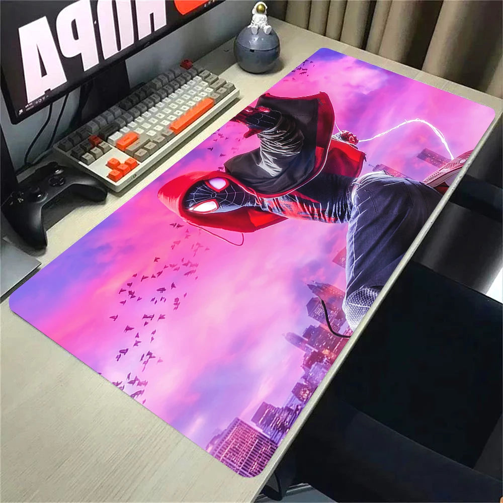 Super Hero S-Spider-Mans Mousepad HD Printing Computer Gamers Locking Edge Non-Slip Mouse Pad Xxl90X40Cm Keyboard PC Desk Pad