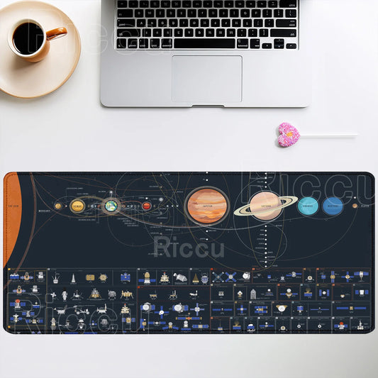 Mouse Pad XXL Anime Gamer Mousepad Laptop Universe Space Solar System HD Print PC Gaming Offices Accessories Keyboard Desk Mat
