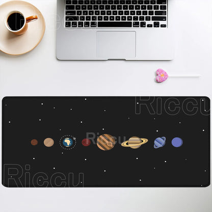 Mouse Pad XXL Anime Gamer Mousepad Laptop Universe Space Solar System HD Print PC Gaming Offices Accessories Keyboard Desk Mat