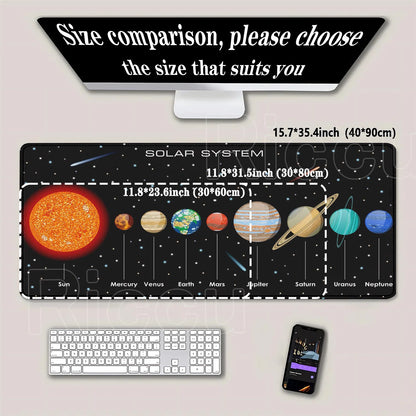Mouse Pad XXL Anime Gamer Mousepad Laptop Universe Space Solar System HD Print PC Gaming Offices Accessories Keyboard Desk Mat