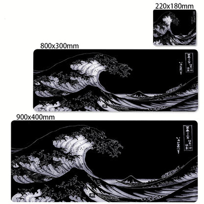 Minimalist White Mouse Mat Large Mousepad Japan Great Wave Mousepads Keyboard Mat XXL Deskpad Pc HD Desk Mats Company Mouse Pad