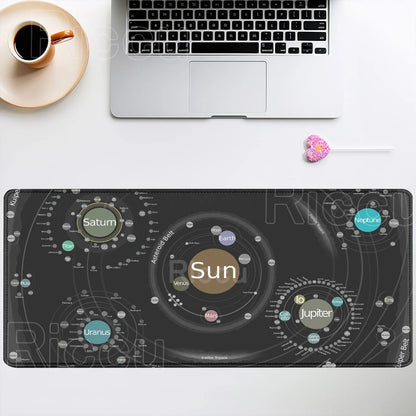 Mouse Pad XXL Anime Gamer Mousepad Laptop Universe Space Solar System HD Print PC Gaming Offices Accessories Keyboard Desk Mat