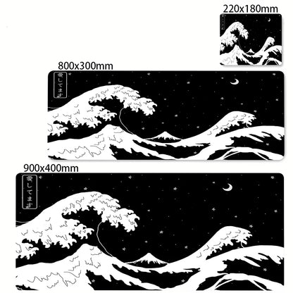 Minimalist White Mouse Mat Large Mousepad Japan Great Wave Mousepads Keyboard Mat XXL Deskpad Pc HD Desk Mats Company Mouse Pad
