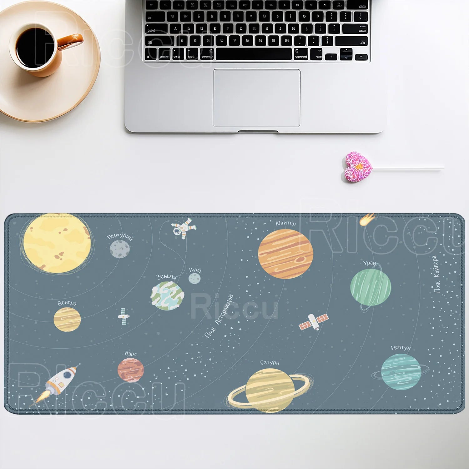 Mouse Pad XXL Anime Gamer Mousepad Laptop Universe Space Solar System HD Print PC Gaming Offices Accessories Keyboard Desk Mat