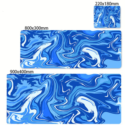 XXL Black and White Strata Liquid 900X400 Mouse Pad Computer Laptop Anime Keyboard Mouse Mat Large Mousepad Keyboards Desk Mat