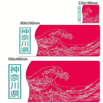 Minimalist White Mouse Mat Large Mousepad Japan Great Wave Mousepads Keyboard Mat XXL Deskpad Pc HD Desk Mats Company Mouse Pad