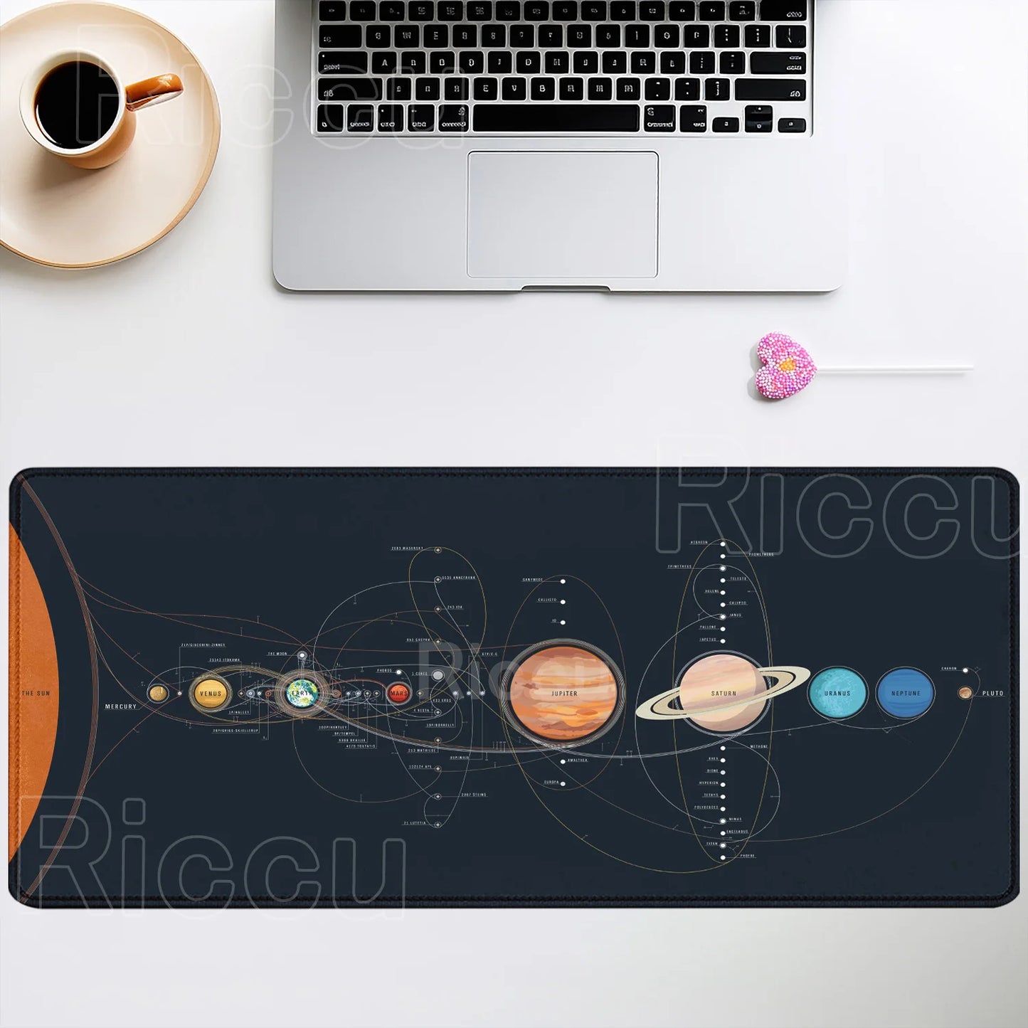 Mouse Pad XXL Anime Gamer Mousepad Laptop Universe Space Solar System HD Print PC Gaming Offices Accessories Keyboard Desk Mat