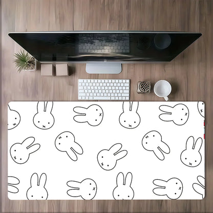 Cartoon Bunny Rabbit Cute M- N-Nijntje Non-Slip Lockedge Thickened Desktop Mousepad Large Comfort Gaming Office Student